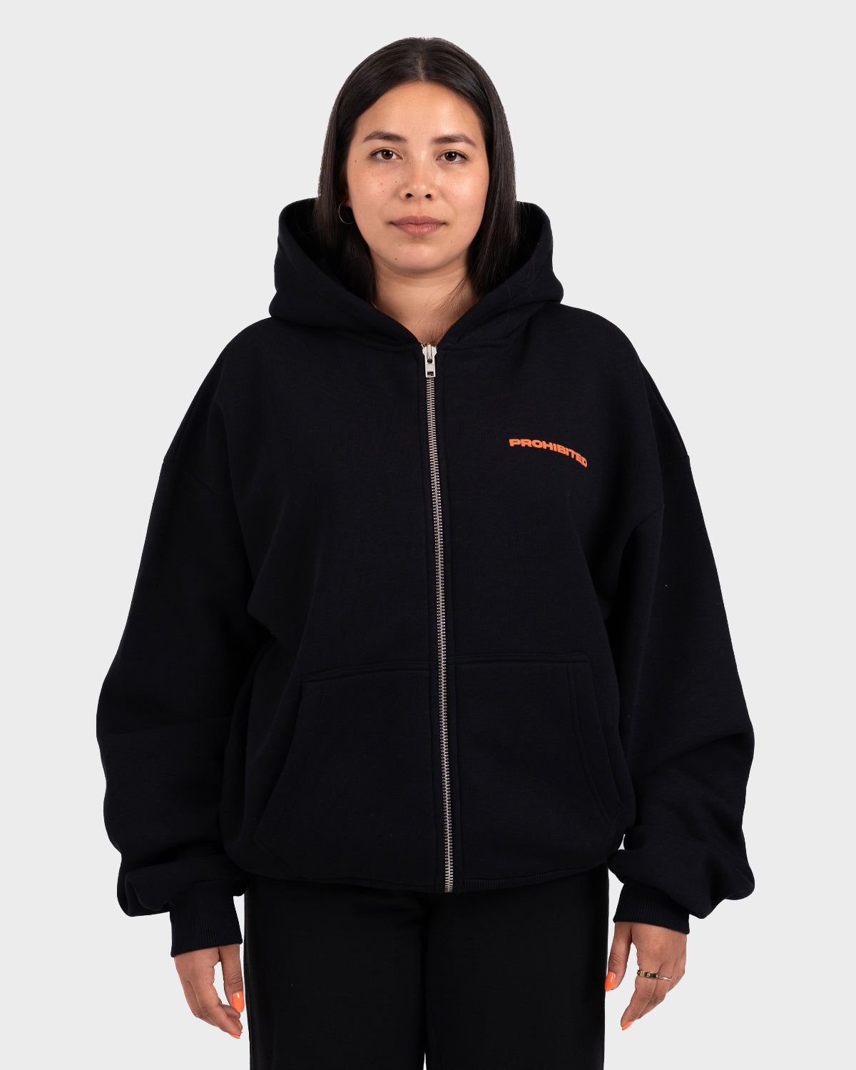 10119 Zip-Hoodie Black ALT