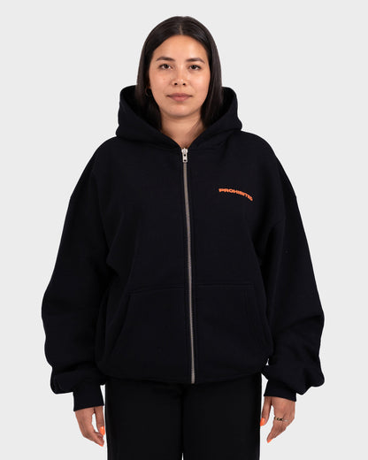 10119 Zip-Hoodie Black ALT