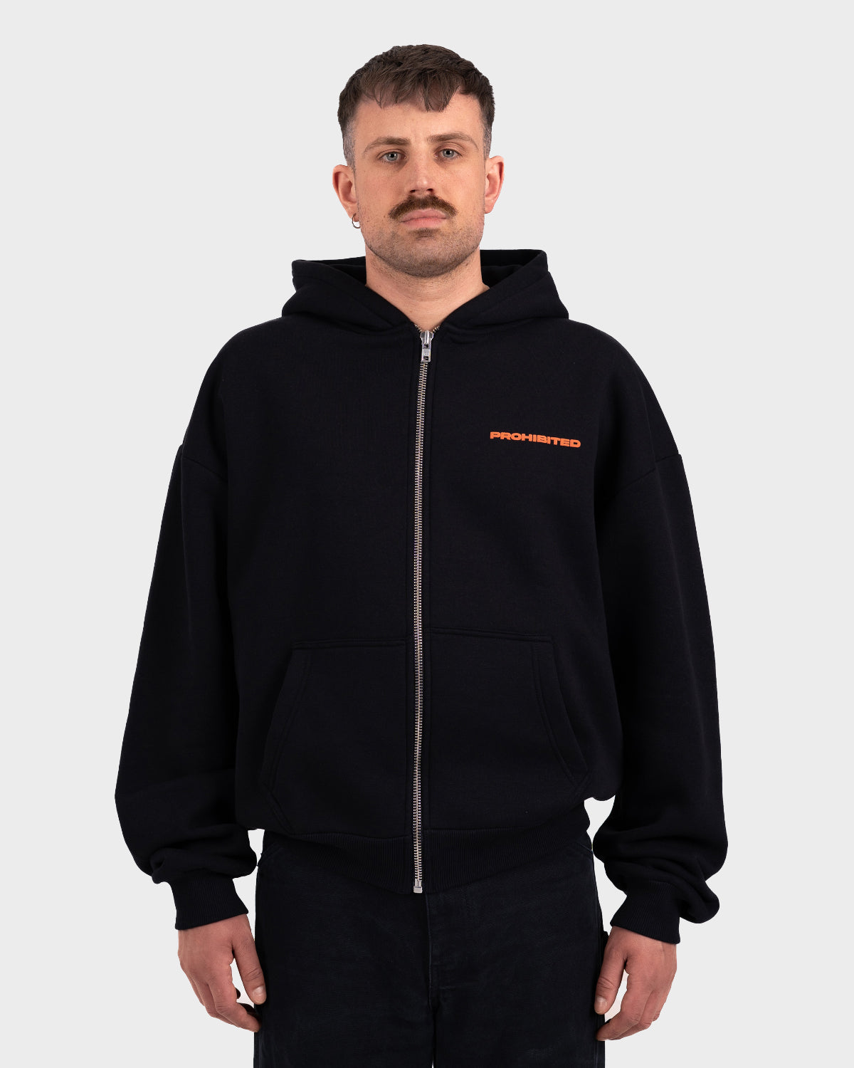 10119 Zip-Hoodie Black ALT