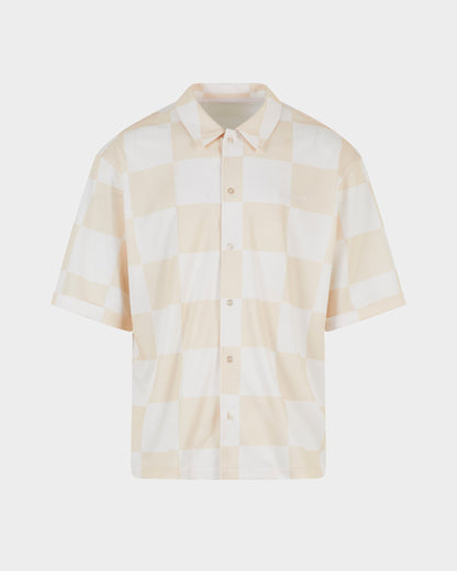 Checkered Shirt Beige