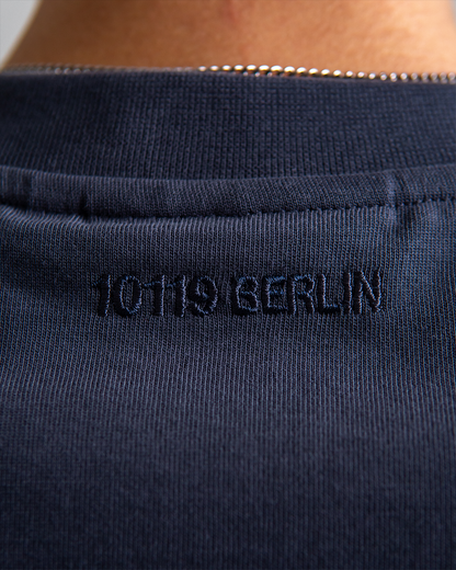 10119 Tee Embroidery Steel Grey