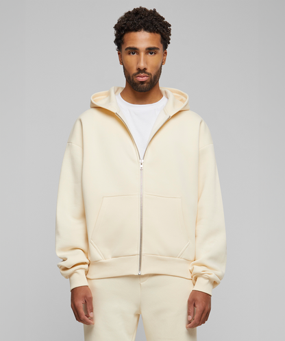 Oversized Zip-Hoodie Cream