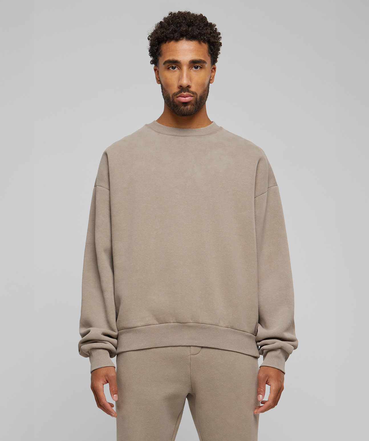 Oversized Crew Neck Sand