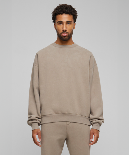 Oversized Crew Neck Sand